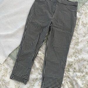 Black and White Gingham Pants